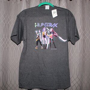 NWT K-Pop Demon Hunters Huntrix Squad Dark Grey Women's Graphic Tee